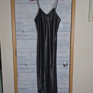 Vintage Dentelle Black Lingerie Slip Dress Sz M